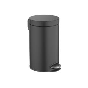 Мусорное ведро Aquatek AQ4992MB с педалью, 8л, черный матовый