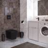 Унитаз подвесной Taliente Correto CR25200 Nero безободковый, с микролифтом, черный матовый фото 3