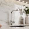 Смеситель для кухни Teymi Lori T10247 с краном для питьевой воды, глянцевый хром фото 4