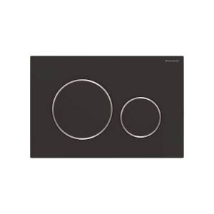 Кнопка смыва Geberit Sigma 20 115.882.14.1 черная матовая, хром глянцевый