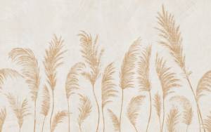 3D Фотообои Artegrafico «Художственные колосья» NJ-026 песок