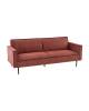 Диван-кровать Stool Group Кассель vd-cassel-cl-coral коралловый, велюр рельефный