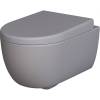 Унитаз подвесной Ambassador Abner 103T20301R-102T20301 серый матовый с сиденьем микролифт