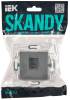 Розетка компьютерная RJ45 IEK Skandy SK-K10-2-K03 серый фото 2