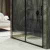 Душевая дверь в нишу MaybahGlass MGD-1278-6 профиль черный, стекло бесцветное, 180x195 фото 4