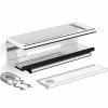 Полка Black&White SN-2351 со стеклоочистителем, хром