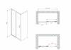 Душевая дверь Abber Schwarzer Diamant AG301405 Хром фото 4