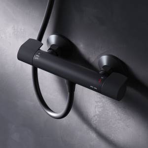 Смеситель для душа Am.Pm X-Joy F85A40022 черный, с термостатом