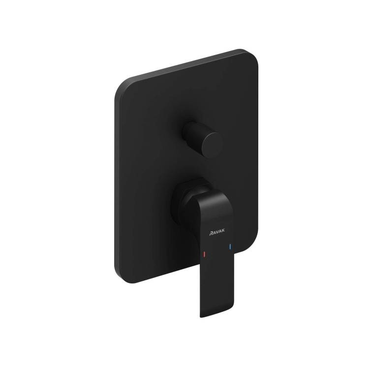 Смеситель для ванны Ravak Flat X070179 черный матовый