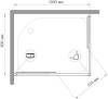 Душевой уголок Royal Bath HPD RB8100 HPD-T-CH 100x80 фото 4