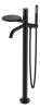 Смеситель для ванны Boheme Stick 129-BB напольный, Black Diamond Black