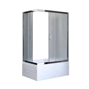 Душевой уголок Royal Bath RB 8100BP-C-CH правый, профиль хром, стекло рифленое, 100x80x200