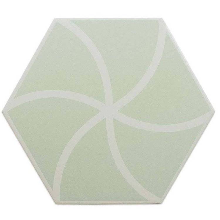 Керамогранит Dna Tiles Fancy 127013 Waves Mint 20x23