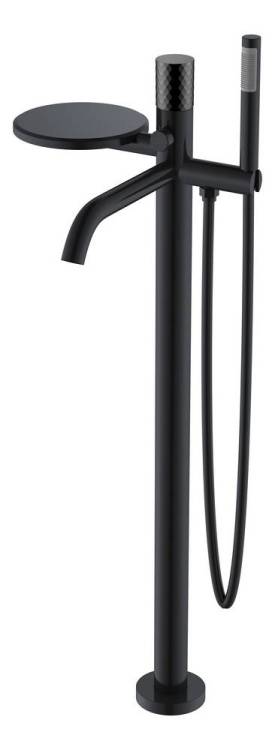 Смеситель для ванны Boheme Stick 129-BB напольный, Black Diamond Black