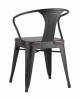 Стул Stool Group Tolix Arms Soft LF718H MATTE BLACK 3474+PU7005 с подлокотниками черный матовый фото 4