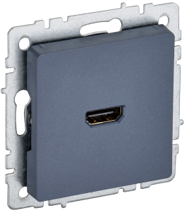 Розетка HDMI IEK Brite BR-H10-K35 маренго