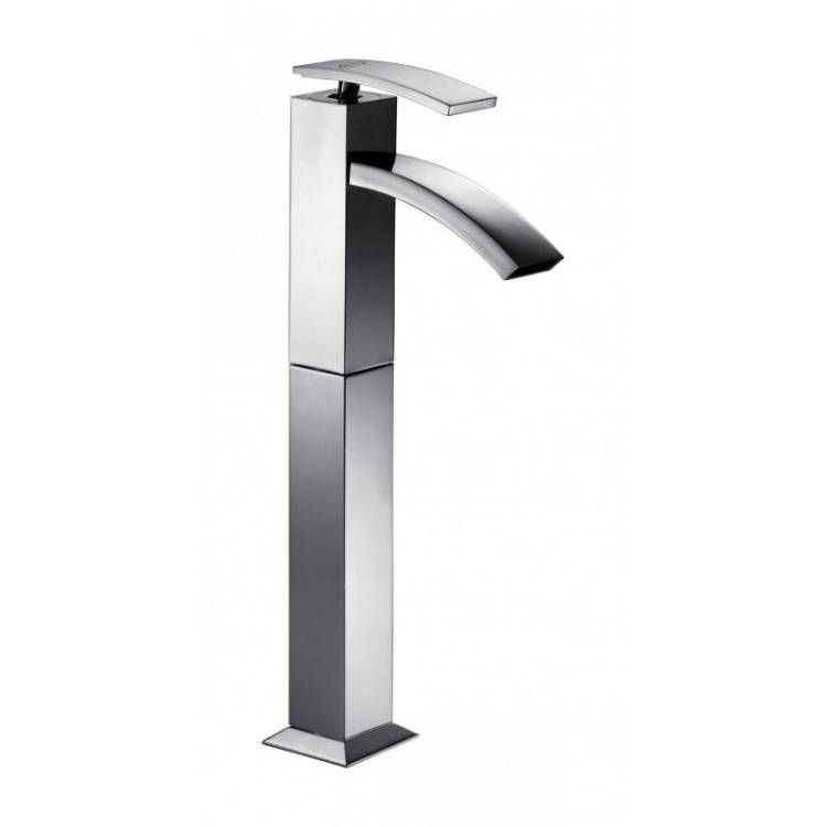 Смеситель для раковины Jacuzzi Glint 0IQ00488JA00 высокий, донный клапан, хром