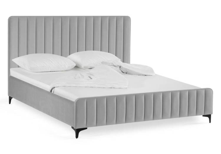 Кровать Notta Амелия 539670 светло-серый без ПМ 160x200