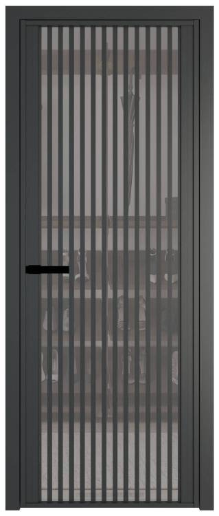 Межкомнатная дверь Profil Doors 3 AGP цвет профиля Серая ночь, стекло безопасное 6 мм комфорт серый 800x2000
