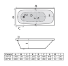 Акриловая ванна Vincea VBT-2S180-LG с ножками, белая, 180x80x43 фото 9