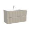 Тумба с раковиной Sancos Snob R Beige Soft, 90x52