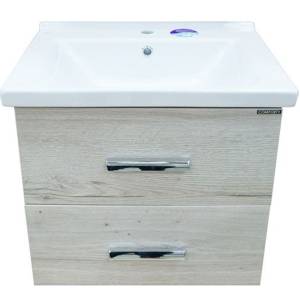 Тумба с раковиной Comforty Парма-60 00004143490 дуб дымчатый