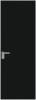Межкомнатная дверь Profil Doors 1 AGK цвет профиля Серебро, стекло безопасное 4 мм монохром черный 600x2000