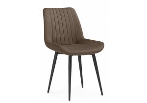 Стул на металлокаркасе Notta Седа 632438 коричневый (zd 233) / черный