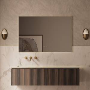 Тумба под раковину Vincea Luxe 1400 VMC-4LX140WN подвесная, натуральный орех