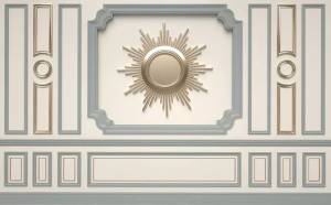 3D Фотообои Artegrafico «Декор из молдингов» DR-010 канвас