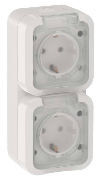 Розетка 2-местная IEK Tors TS-R26-16-55-V-K01 белый