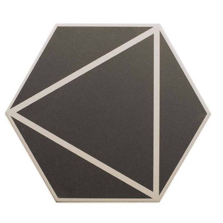 Керамогранит Dna Tiles Fancy 127018 Lines Graphite 20x23