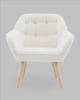 Кресло Stool Group Вэйл QH-8904K TEDDY 1859-01 white белый, тэдди фото 3
