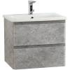 Тумба под раковину Belbagno Albano-Cer ALBANO-CER-600-2C-SO-CVG 57x44x50 Cemento Verona Grigio подвесная с двумя выкатными ящиками фото 2