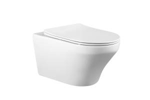 Унитаз подвесной CHARUS Torre Bianca EWC700-124W Franz D Rimless, сиденье микролифт