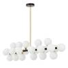 Подвесная люстра Lumina Deco Marsiada Ldp 6033-24 Bk+Gd