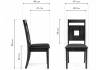 Стул Woodville Kubik 15525 dirty oak, черный фото 2