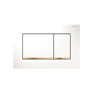 Кнопка смыва Geberit Sigma 30 115.883.KK.1 белая, золото