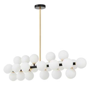Подвесная люстра Lumina Deco Marsiada Ldp 6033-24 Bk+Gd