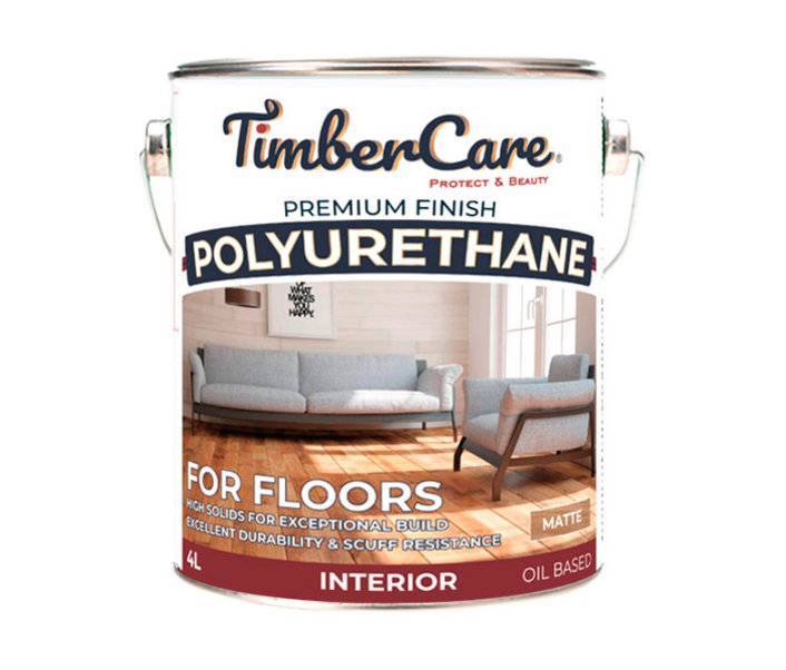 Полиуретановый лак для пола TimberCare Polyurethane полуматовый/satin 4 л