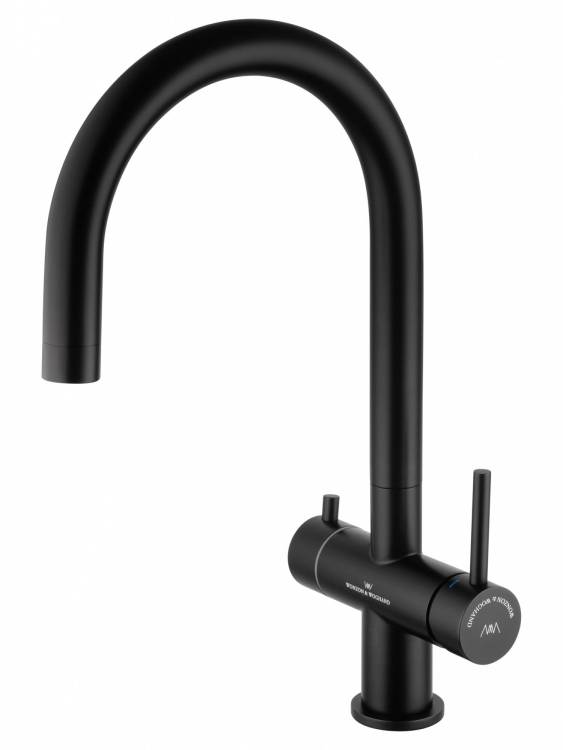 Смеситель для кухни Wonzon & Woghand WW-3211-MB c подключением фильтра, черный