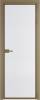 Межкомнатная дверь Profil Doors 1 AX цвет профиля Шампань, стекло безопасное 6 мм мору белый 800x2000
