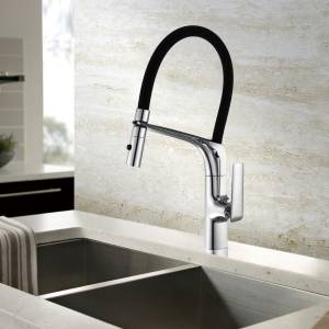 Смеситель для кухни Vincea VKF-115CH с гибким изливом, хром
