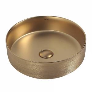 Раковина Abber Bequem AC2109BGM 40 см, золотая матовая