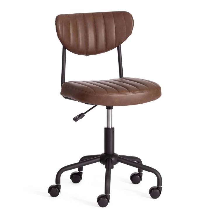 Кресло компьютерное Tetchair Slim 20199 темно-коричневый, искуственная кожа