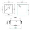 Мойка кухонная Uperwood Quartz UPD-07 3910202125 бежевая, 46x51 фото 5