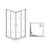 Душевой уголок RGW Dolphin TN-206-J 28912699-11 90x90x0 Стекло Прозрачное фото 3