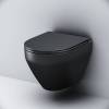 Комплект Am.Pm Spirit V2.0 IS49038.701700MB унитаз безободковый, с сиденьем микролифт, кнопка черная матовая фото 3