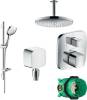Душевой комплект Hansgrohe Raindance Select E 300 27337000+27856000+27414000+15771000+1800180