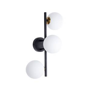 Настенно-потолочный светильник Arte Lamp Gemini A2243PL-3BK